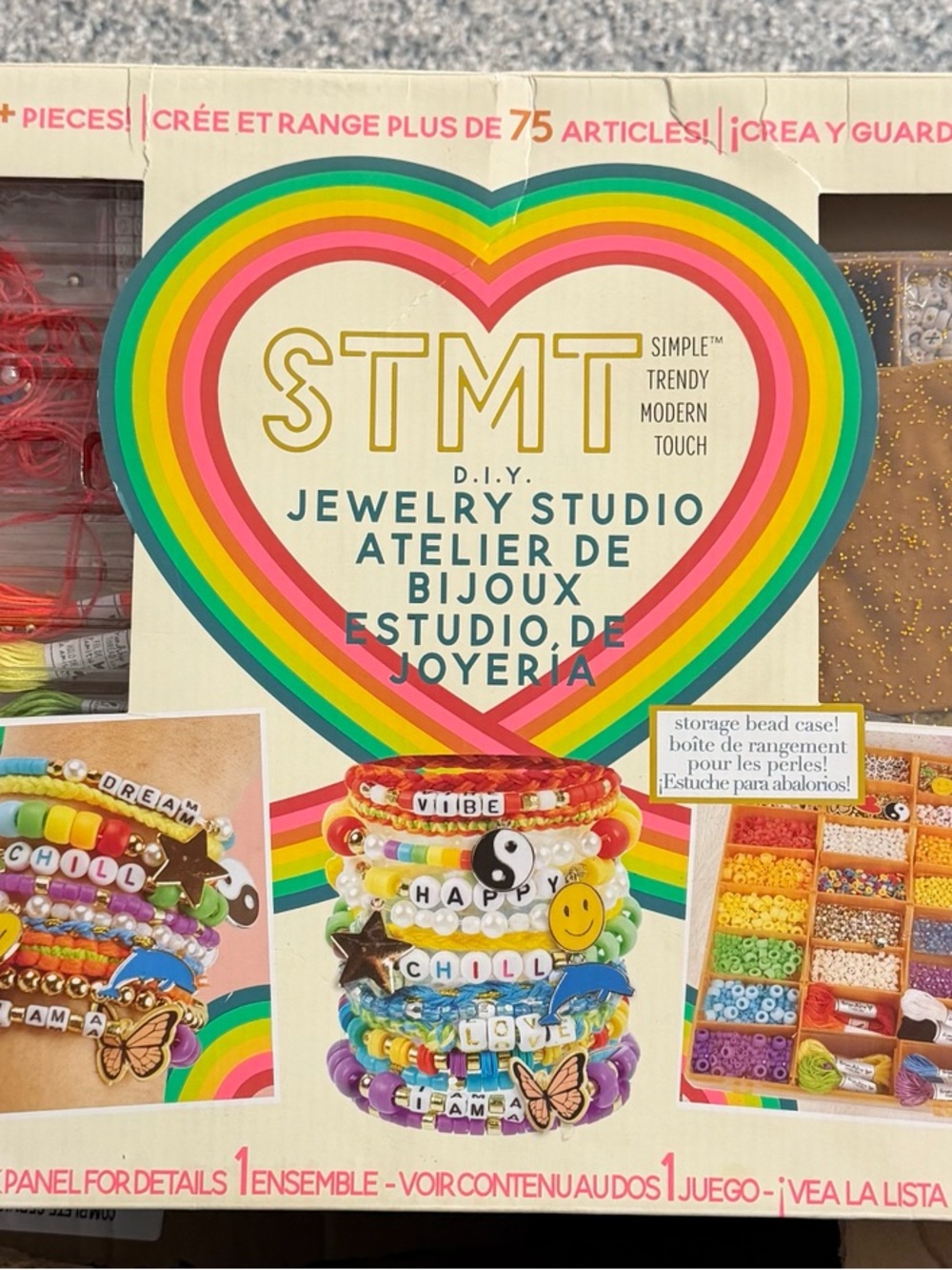 STMT DIY Jewelry Studio Bracelet Making Kit 1500+ Pieces Create & Store New